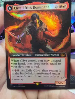 MTG FOIL Clive, Ifrit's Dominant (Extended Art) - FINAL FANTASY (FIN) -C994 - Image 1