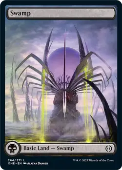Swamp (264) - Full Art 264 L Phyrexia: All Will Be One MTG Foil - Image 1