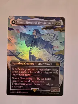 Venat, Heart of Hydaelyn - R0329 Foil (Borderless) - Final Fantasy - MTG - NM - Image 1