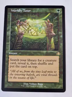 MTG - Worldly Tutor Retro Frame - Dominaria Remastered - Image 1
