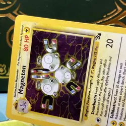 Magneton 11/62 Holo Rare Fossil Pokemon Card LP - Image 3