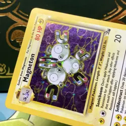 Magneton 11/62 Holo Rare Fossil Pokemon Card LP - Image 4