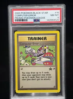 Computer Error #16 Black Star Promo Pokemon League 2001 PSA 8 💻 - Image 1