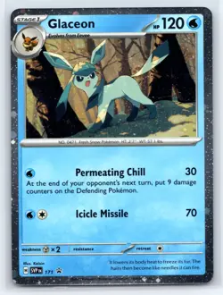 Glaceon (Cosmos Holo) 171 Holo Promo Scarlet & Violet Promo Pokemon Holo NM - Image 1