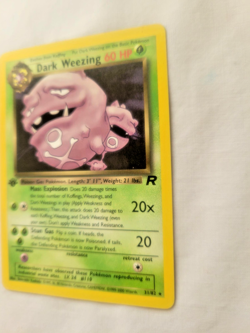 2000 Pokemon 1st Editions! 2 Lot Rares! Dark Hypno & Weezing Team Rocket (LP) - Image 5