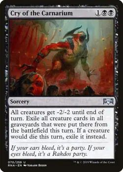 Cry of the Carnarium 2x FOIL RNA MTG Ravnica Allegiance Uncommon MINT black - Image 1