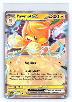 Pawmot ex 073/197 Double Rare Obsidian Flames Pokemon Near Mint - Image 1