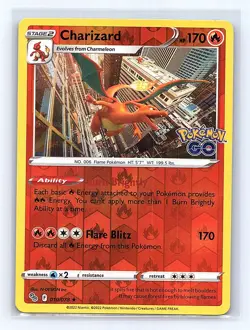 Charizard 010/078 Holo Rare Pokemon GO Pokemon Reverse Holo Near Mint - Image 1