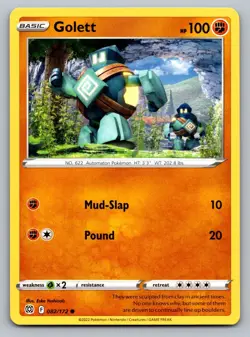 Pokemon TCG Brilliant Stars Golett #82 - Image 1