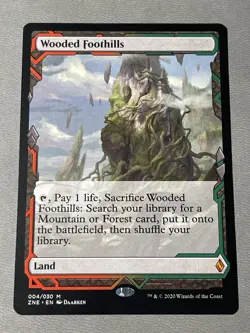 Wooded Foothills - MTG Zendikar Rising Expedition NM - Image 1