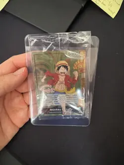 One Piece Card French Luffy Op13-001 X Musee Grevin Promo New - Image 2