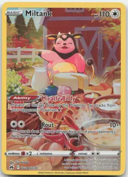 Miltank GG24/GG70 Crown Zenith: Galarian Gallery Pokemon Card NM - Image 1