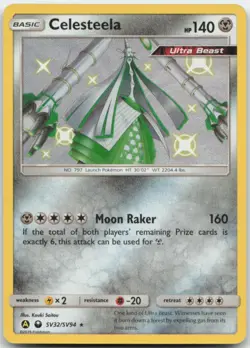 Celesteela SV32/SV94 Hidden Fates: Shiny Vault Pokemon Card NM - Image 1