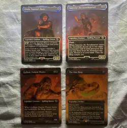 MTG LOTR Tales of Middle-earth The One Ring Foil Promo Lot (4) - Image 1