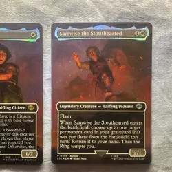 MTG LOTR Tales of Middle-earth The One Ring Foil Promo Lot (4) - Image 3