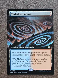 Turbulent Springs (Extended Art) Commander: Secrets of Strixhaven Regular - Image 1