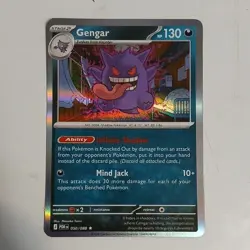 Pokemon TCG Gengar 050/088 XY Phantom Forces Rare Holo HP 130 English 2014 - Image 1