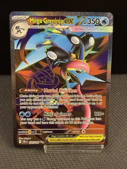 Mega Greninja EX 2026 Pokemon TCG Mega Evolution Chaos Rising 100/086 Full Art - Image 1
