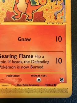 The Pokemon Company Charmander 98/165 Expedition Base Set Regular Common 2002 - Image 4