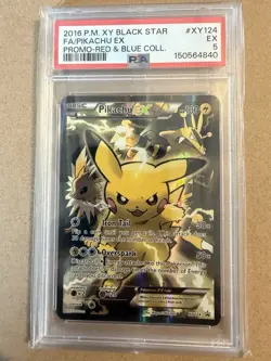 Pikachu EX XY124 Pokemon Black Star XY Promo - PSA 5 - Image 1