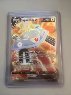 Holo Magnezone V Full Art 175/196 Ultra Rare Lost Origin Pokemon TCG - Image 1