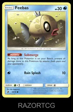 FEEBAS 28/70 C DRAGON MAJESTY POKEMON NM/M - Image 1