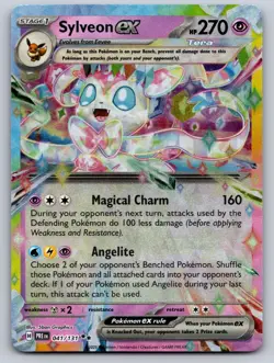 Sylveon ex 041/131 Pokemon Holo Double Rare Prismatic Evolutions Near Mint - Image 1