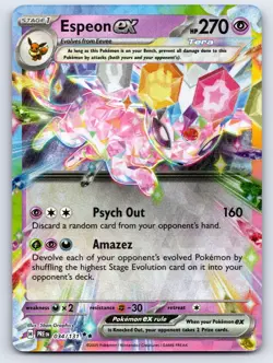 Espeon ex 034/131 Holo Double Rare Prismatic Evolutions Pokemon Holo Near Mint - Image 1