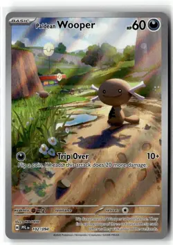 Paldean Wooper 102/094 Illustration Rare Phantasmal Flames Pokemon Holo NM - Image 1