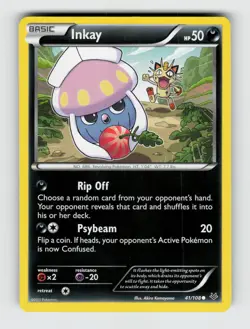 Inkay 41/108 - Pokemon - Roaring Skies - Common - NM - Image 1
