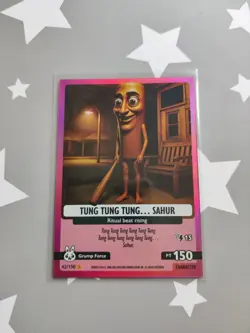 Tung Tung Tung Sahur 42/150 Panini Skifidol Italian Brainrot Card TCG Holo Rare - Image 1