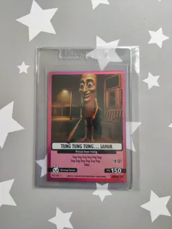 Tung Tung Tung Sahur 42/150 Panini Skifidol Italian Brainrot Card TCG Holo Rare - Image 3