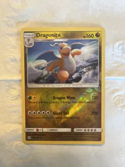 DRAGONITE 96/149 POKEMON CARD ENGLISH SUN & MOON BASE SET REVERSE HOLO RARE - Image 1