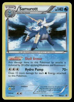 Pokemon Cards Samurott BW22 Black And White Promo Holo Promo MP - Image 1