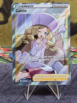 Pokemon TCG Caitlin 189/198 Chilling Reign Ultra Rare Trainer Card Holo NM - Image 1