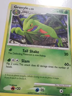 Grovyle 39/100 VLP - Stormfront Pokemon Card - Naoyo Kimura Art - Image 3