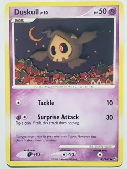 Duskull 60/100 VLP / NM - Stormfront Pokemon Card - Sachiko Adachi Art - Image 1