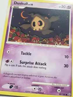Duskull 60/100 VLP / NM - Stormfront Pokemon Card - Sachiko Adachi Art - Image 2