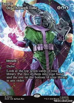 Dig Through Time (Borderless) EN [MAR - 54] - NM TCG MTG - Image 1