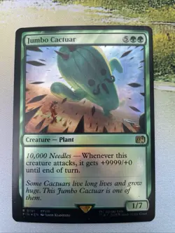 1x Jumbo Cactuar - Foil - NM to LP - Final Fantasy - MTG - Image 1