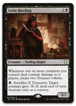Grim Hireling #25 (NM) Forgotten Realms AFC Magic MTG - Image 1