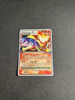 Pokemon TCG Infernape LV.X DP10 Diamond and Pearl Holo MP - Image 3