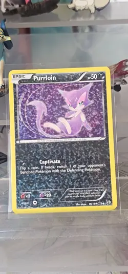 Purrloin RC13/RC25 Legendary Treasures: Radiant Collection Pokemon TCG LP Holo - Image 1