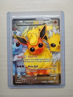 Pokemon TCG Flareon EX RC28/RC32 Generations Radiant Collection Full Art Holo - Image 1