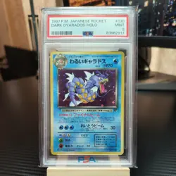 1997 Pokemon Japanese Rocket #130 Dark Gyarados Holo PSA 9 - Image 1
