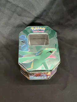 Pokemon TCG Collectors EMPTY Tin 2005 Storage Display Rayquaza & Legendaries - Image 2