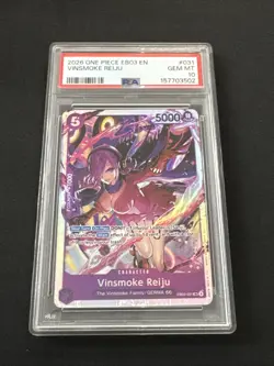 2026 ONE PIECE EXTRA BOOSTER -ONE PIECE HEROINES EDITION- VINSMOKE REIJU PSA 10 - Image 1