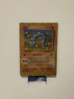 Onix 56/102 Base Set Vending Sticker Holo Prism Pokemon Card - Image 1