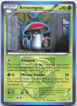 Amoonguss (Team Plasma) 13/135 Plasma Storm Pokemon Card LP - Image 1