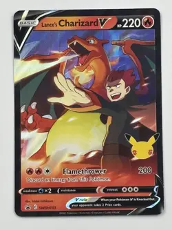 Lance's Charizard V SWSH133 Sword & Shield Promo Cards Holo Pokemon Single - Image 1
